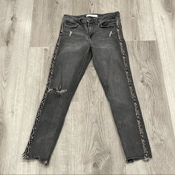 Zara Denim - Zara ripped denim skinny jeans
